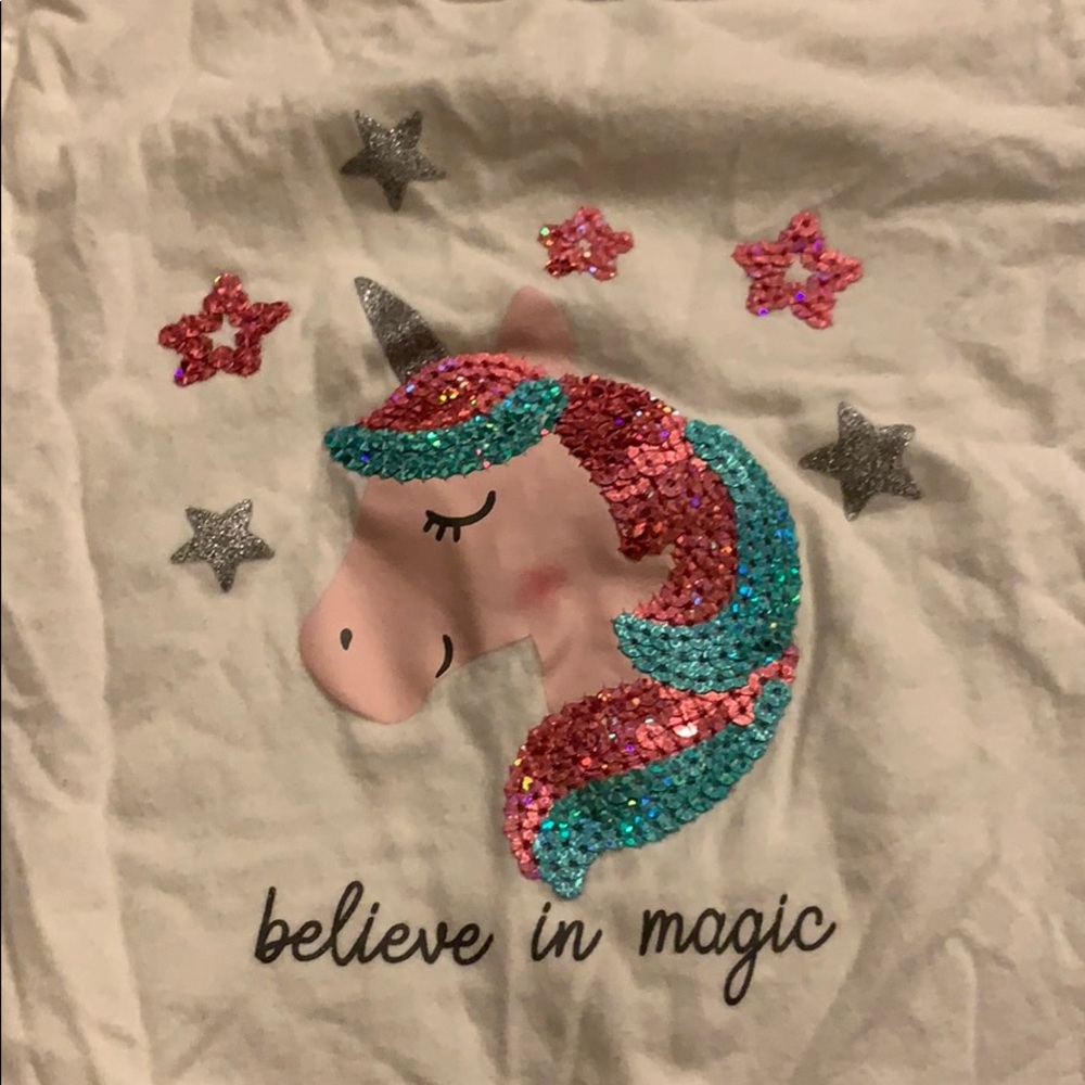 Carter long sleeve unicorn T-shirt